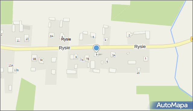 Rysie, Rysie, 7, mapa Rysie