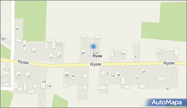 Rysie, Rysie, 8, mapa Rysie