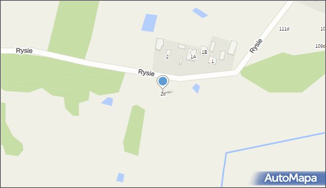 Rysie, Rysie, 2d, mapa Rysie