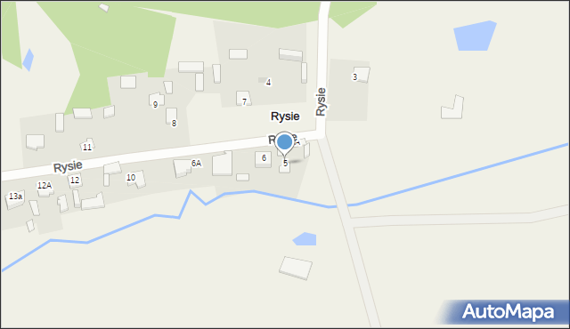 Rysie, Rysie, 5, mapa Rysie