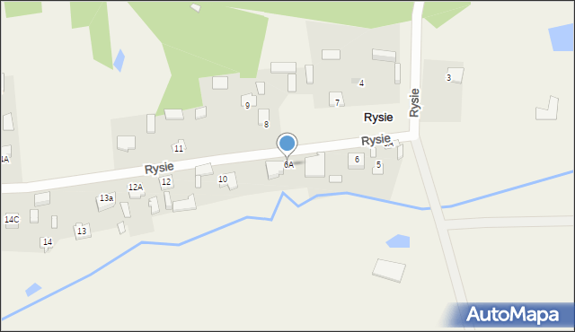 Rysie, Rysie, 6A, mapa Rysie