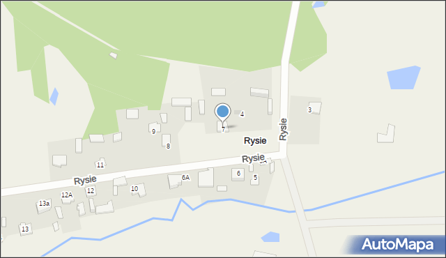 Rysie, Rysie, 7, mapa Rysie