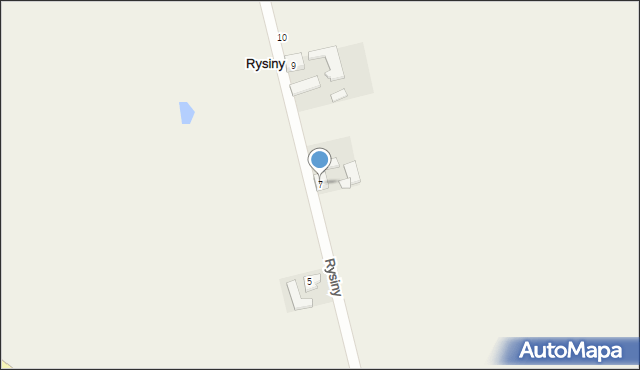 Rysiny, Rysiny, 7, mapa Rysiny