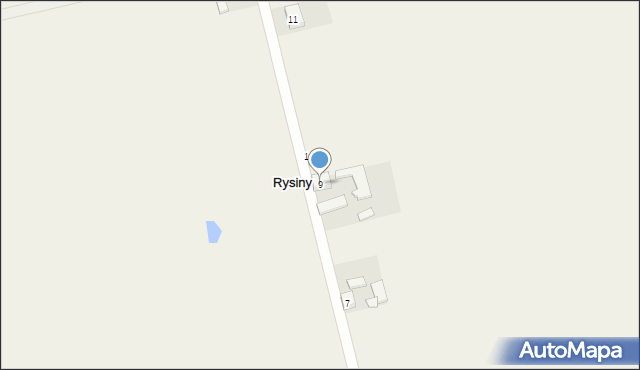 Rysiny, Rysiny, 9, mapa Rysiny