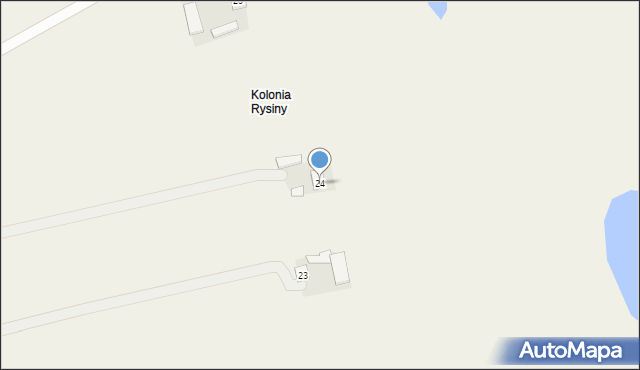 Rysiny-Kolonia, Rysiny-Kolonia, 24, mapa Rysiny-Kolonia