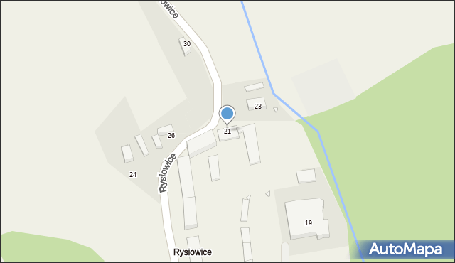 Rysiowice, Rysiowice, 21, mapa Rysiowice
