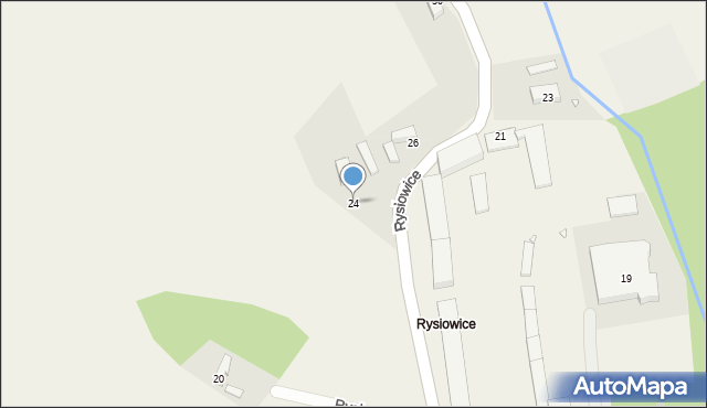 Rysiowice, Rysiowice, 24, mapa Rysiowice