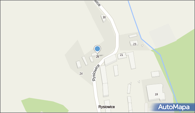 Rysiowice, Rysiowice, 26, mapa Rysiowice