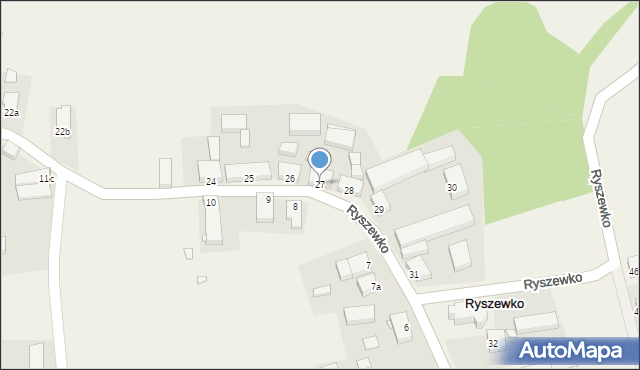 Ryszewko, Ryszewko, 27, mapa Ryszewko