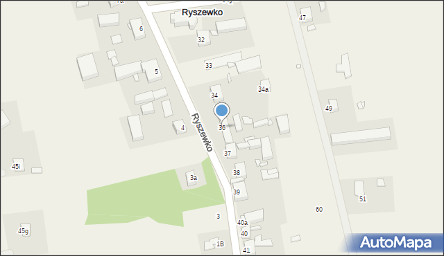 Ryszewko, Ryszewko, 36, mapa Ryszewko