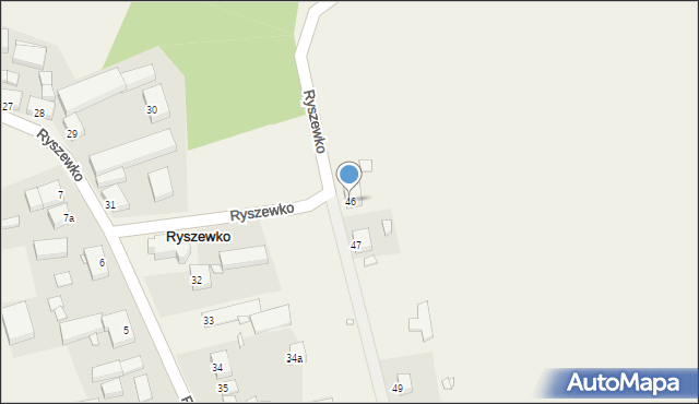 Ryszewko, Ryszewko, 46, mapa Ryszewko