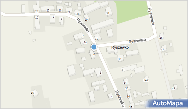 Ryszewko, Ryszewko, 6, mapa Ryszewko