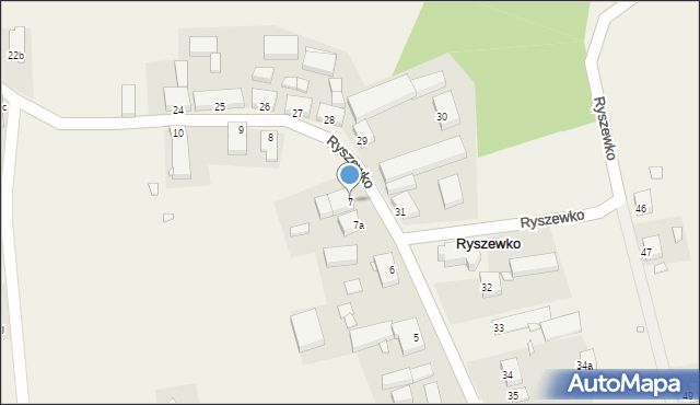 Ryszewko, Ryszewko, 7, mapa Ryszewko