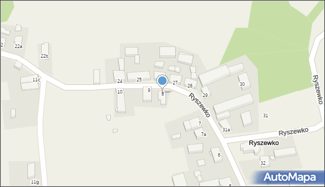 Ryszewko, Ryszewko, 8, mapa Ryszewko