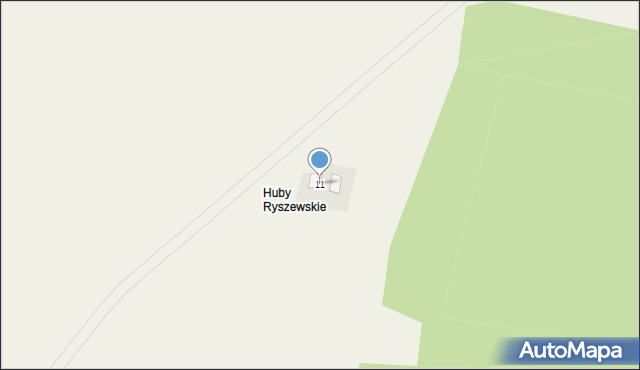 Ryszewko, Ryszewko, 11, mapa Ryszewko