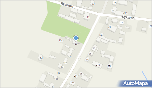 Ryszewo, Ryszewo, 10, mapa Ryszewo