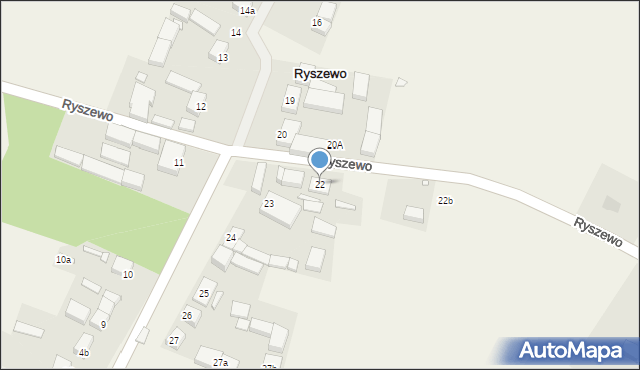 Ryszewo, Ryszewo, 22, mapa Ryszewo