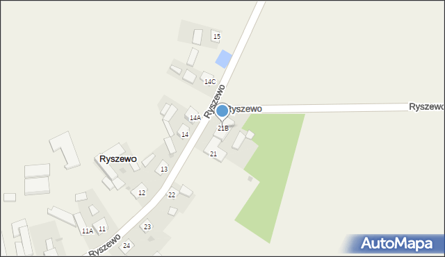 Ryszewo, Ryszewo, 21B, mapa Ryszewo