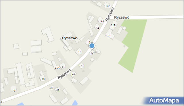 Ryszewo, Ryszewo, 22, mapa Ryszewo