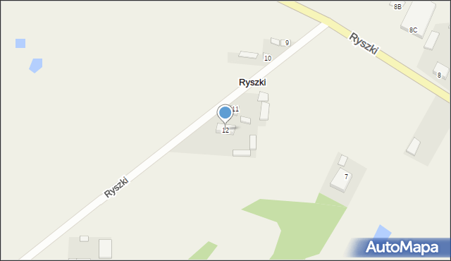 Ryszki, Ryszki, 12, mapa Ryszki