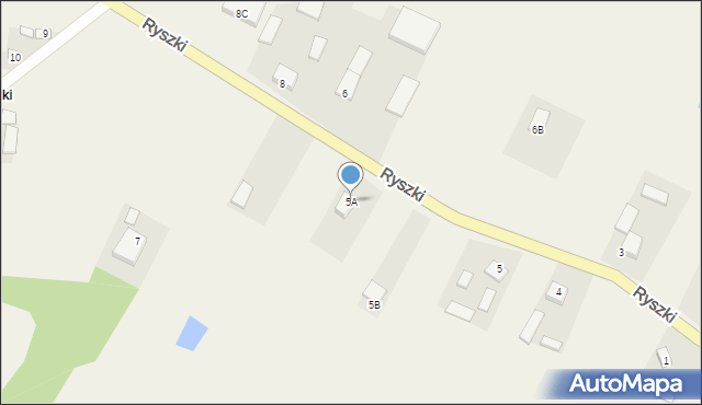 Ryszki, Ryszki, 5A, mapa Ryszki