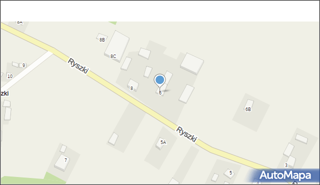 Ryszki, Ryszki, 6, mapa Ryszki