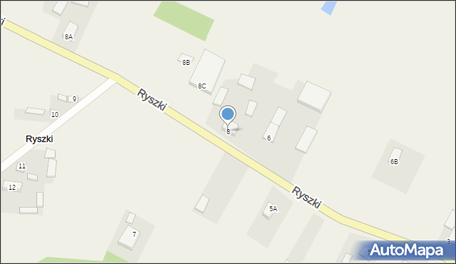 Ryszki, Ryszki, 8, mapa Ryszki