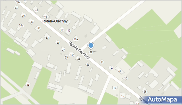 Rytele-Olechny, Rytele-Olechny, 38, mapa Rytele-Olechny