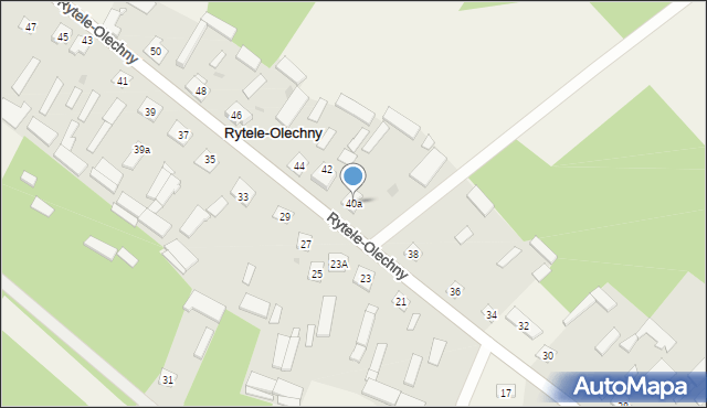 Rytele-Olechny, Rytele-Olechny, 40a, mapa Rytele-Olechny