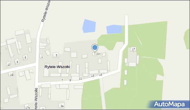 Rytele-Wszołki, Rytele-Wszołki, 13, mapa Rytele-Wszołki