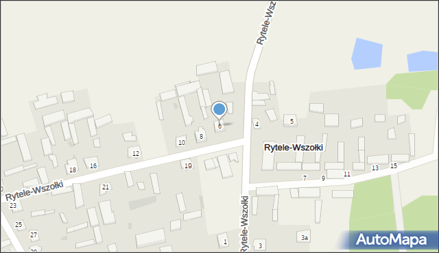 Rytele-Wszołki, Rytele-Wszołki, 6, mapa Rytele-Wszołki