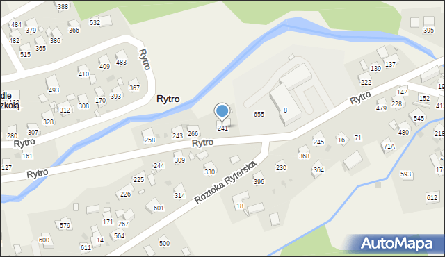 Rytro, Rytro, 241, mapa Rytro