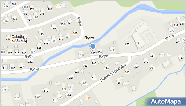 Rytro, Rytro, 243, mapa Rytro