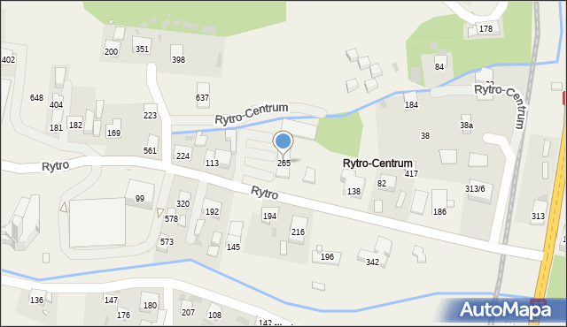Rytro, Rytro, 265, mapa Rytro