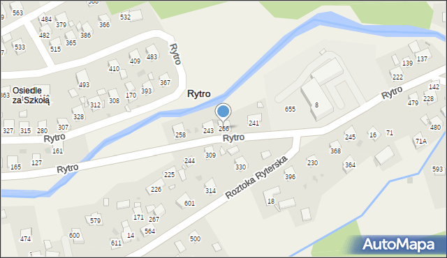 Rytro, Rytro, 266, mapa Rytro