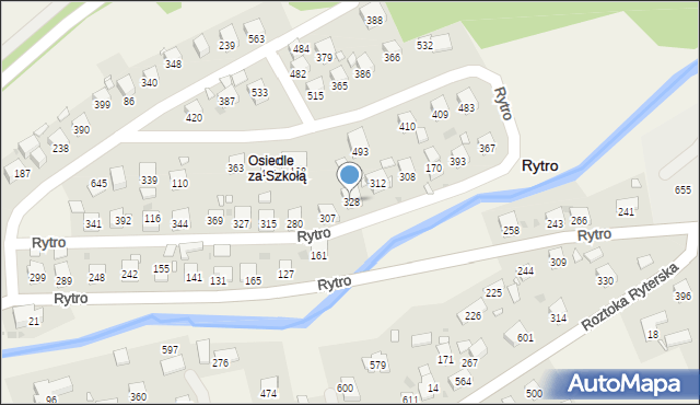 Rytro, Rytro, 328, mapa Rytro