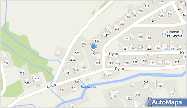 Rytro, Rytro, 358, mapa Rytro