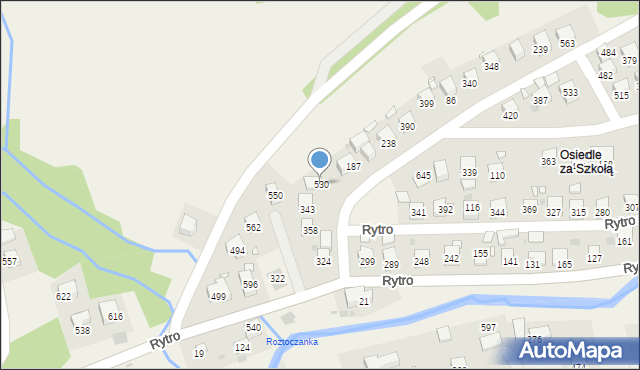 Rytro, Rytro, 530, mapa Rytro