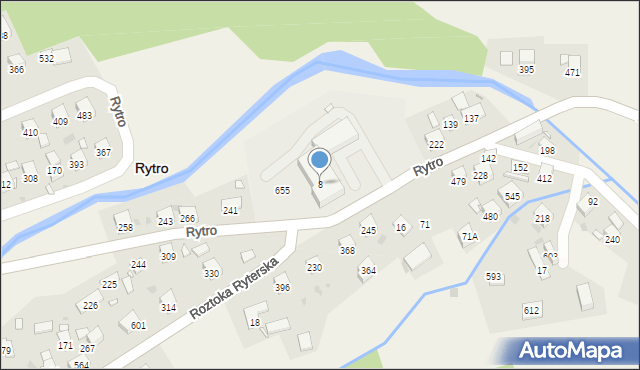 Rytro, Rytro, 8, mapa Rytro