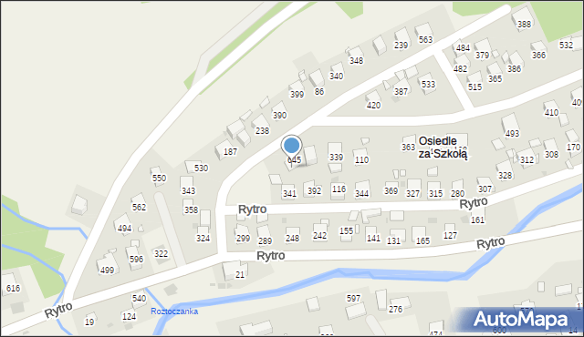 Rytro, Rytro, 87, mapa Rytro