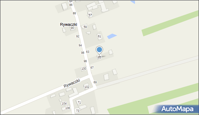 Rywaczki, Rywaczki, 65, mapa Rywaczki