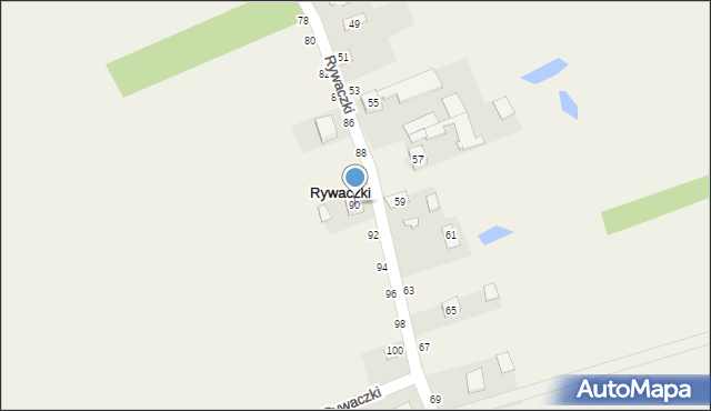 Rywaczki, Rywaczki, 90, mapa Rywaczki