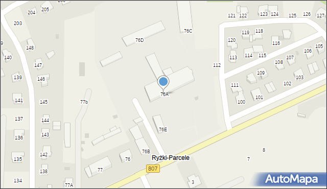 Ryżki, Ryżki, 76A, mapa Ryżki