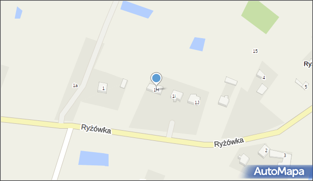 Ryżówka, Ryżówka, 1H, mapa Ryżówka