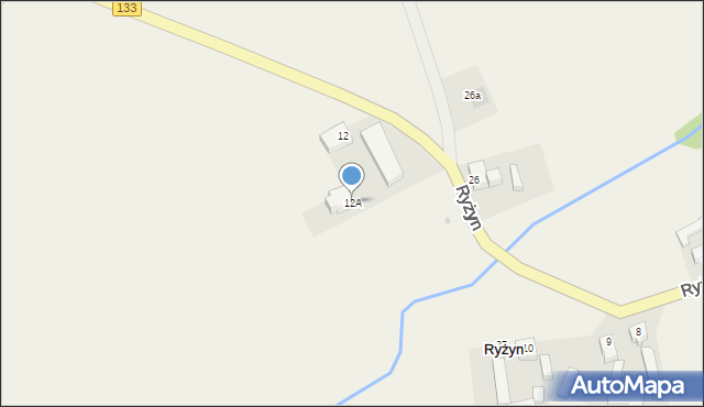 Ryżyn, Ryżyn, 12A, mapa Ryżyn