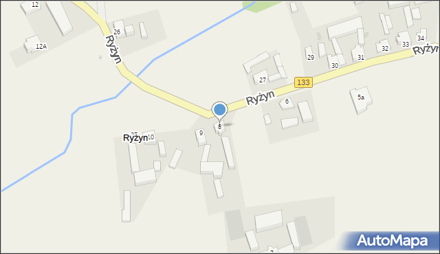 Ryżyn, Ryżyn, 8, mapa Ryżyn