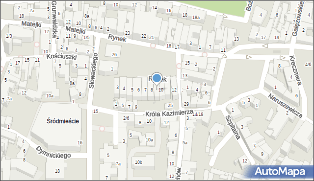 Rzeszów, Rynek, 9, mapa Rzeszów