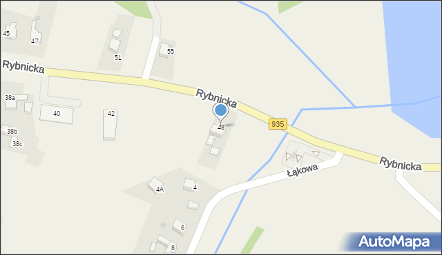 Rzuchów, Rybnicka, 48, mapa Rzuchów