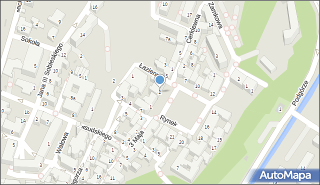 Sanok, Rynek, 2, mapa Sanok