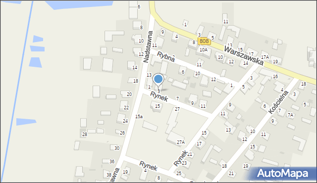 Serokomla, Rynek, 3, mapa Serokomla